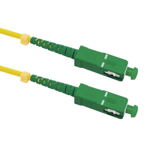 Optický patch kábel Qoltec SC/APC - SC/APC SM 9/125 G652D Simplex 5m