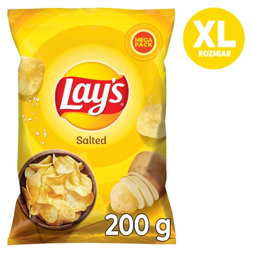 Lay's Lays Salt Zemiakové lupienky solené 200g