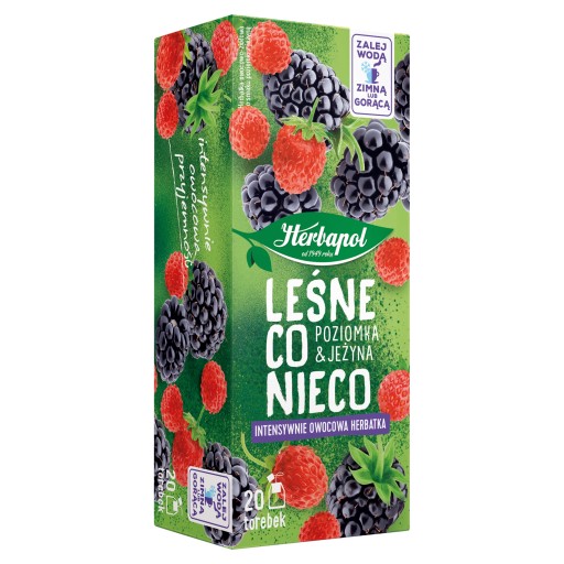 HERBAPOL LESNÝ čaj CO NIECO lesná jahoda ostružina OVOCNÝ čaj 20 VRECÍ