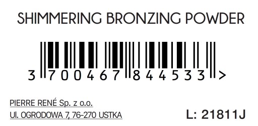 Bronzujúci a rozjasňujúci prášok Pierre Rene 7,5 g