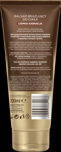 KOLASTYNA LUXURY BRONZING BRONZING LOTION DARK SKIN 200ml