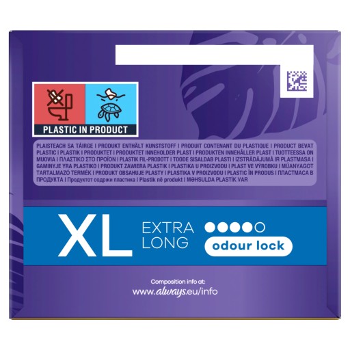 Vložky do nohavičiek Always Dailies Extra Protect Long Plus, 44 kusov