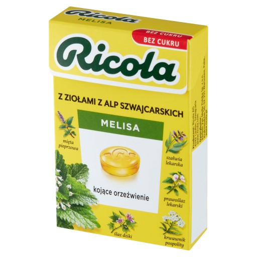 Švajčiarske bylinkové cukríky Ricola medovka 27,5g