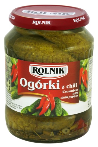 Rolnik Uhorky s chilli 720 ml