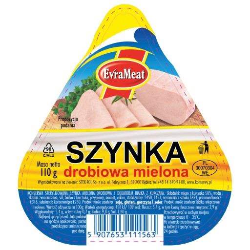 Evrameat - mletá hydinová šunka 110G
