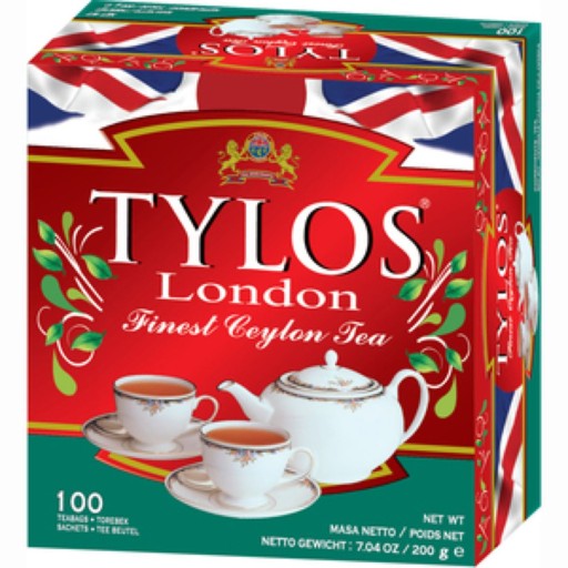 TYLOS London Čierny čaj 100 tb