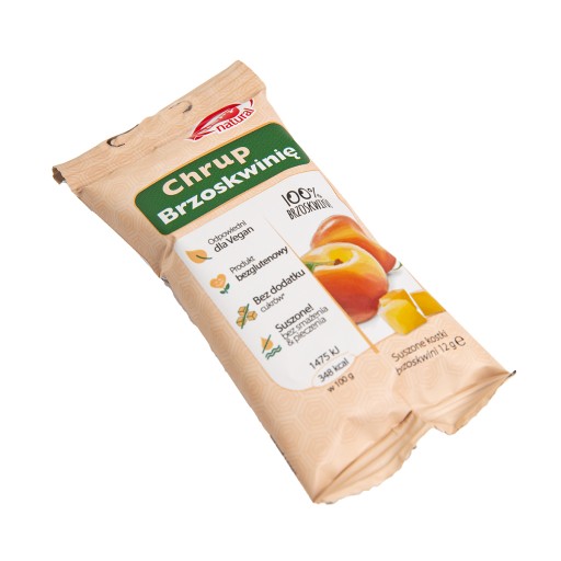 Chrumkavé prírodné broskyňové lupienky 12g