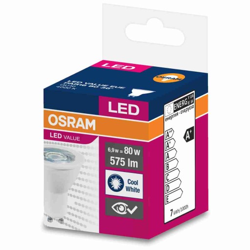 Osram LED žiarovka HALOGEN GU10 6,9W=80W 4000K