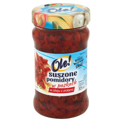 Ole! Sušené paradajky v oleji s bylinkami, 305 ml