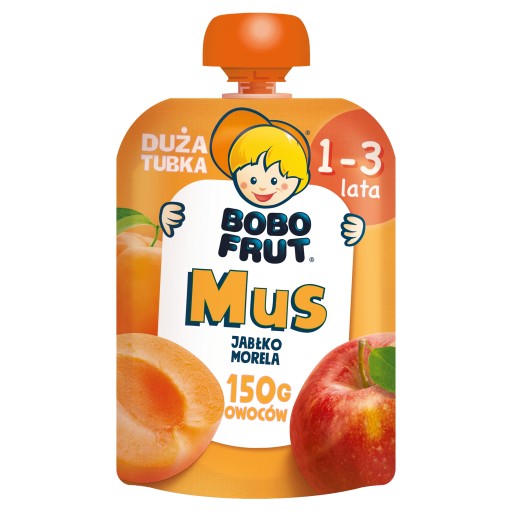 Bobo Frut jablková marhuľová pena pre deti 150 g