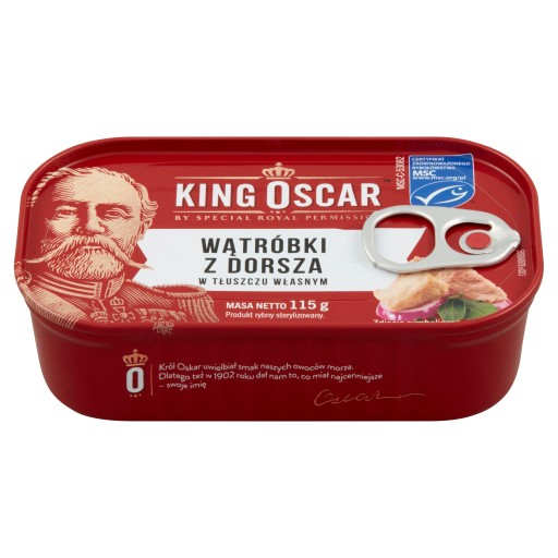 COD PEČEŇ 115G VO VLASTNOM TUKU KING OSC