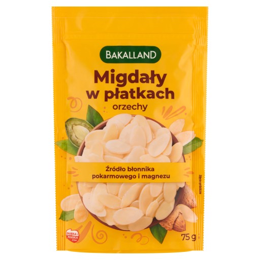 BAKALLAND Mandľové lupienky mandľové lupienky 75g