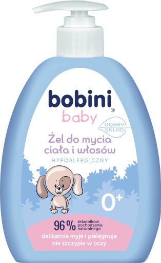 Global Bobini Baby umývací gél na telo a vlasy 300 ml hypoalergénny