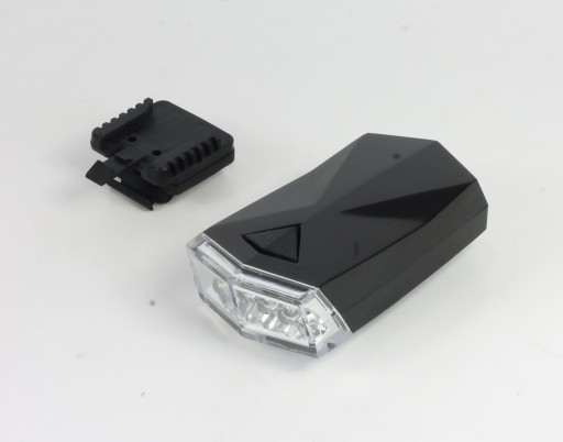 STAR 4 LED PREDNÉ BICYKELOVÉ SVETLO, ČIERNA
