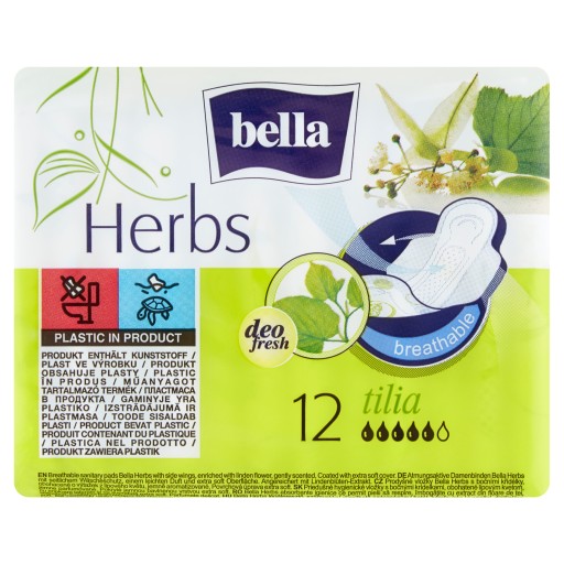 Bella herbs hygienické vložky s lipovým kvetom 12 ks.