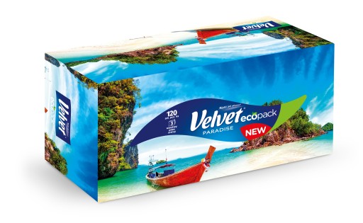 Zamatové obrúsky, 3-vrstvové, 120 kusov, krabička
