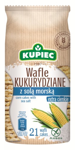 Kupiec Kukuričné oblátky s morskou soľou 105 g