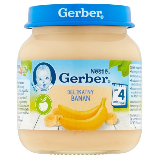 Gerber jemný banánový dezert pre bábätká 125 g