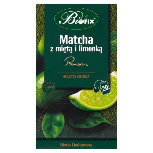 Čaj MATCHA s obálkami Mäta a Limetka 40 Bifix