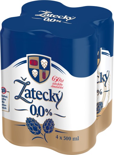 Žatecký plechovka nealko 4x500ml