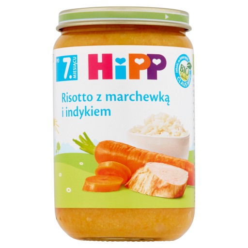HiPP BIO Rizoto s mrkvou a morkou po 7 mesiacoch 220 g