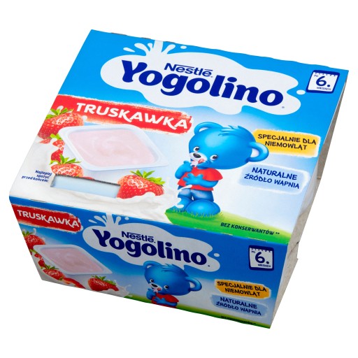 Nestlé Yogolino mlieko a ovocný dezert, jahoda po 6 mesiacoch 400 g