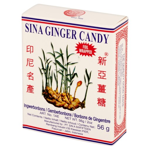 Hrejivé zázvorové cukríky 56g Sina