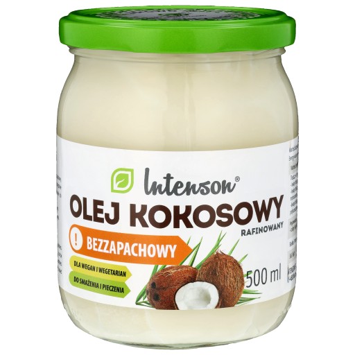 Rafinovaný kokosový olej Intenson 500 ml