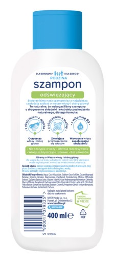 BAMBINO Family osviežujúci šampón 400 ml