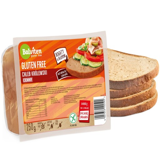 Balviten Bezlepkový tmavý kráľovský chlieb 250G