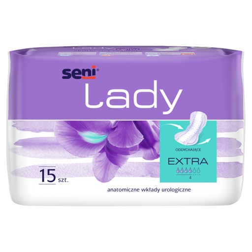 Seni Lady Extra Plus urologické vložky 15 ks dámske hygienické vložky
