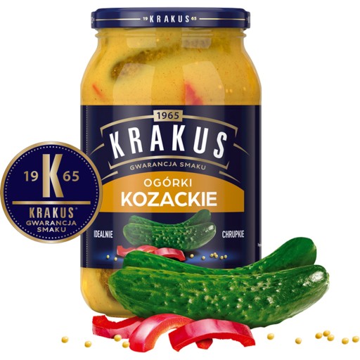 Krakus Kozackie Nakladané uhorky 870g