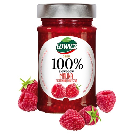 Łow.Dżem červená malina porz.210g