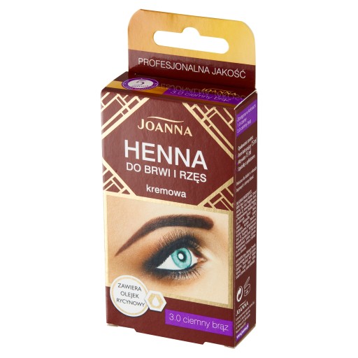 Joanna Henna krém na obočie a mihalnice 3.0 hnedá
