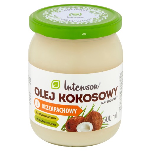 Rafinovaný kokosový olej Intenson 500 ml
