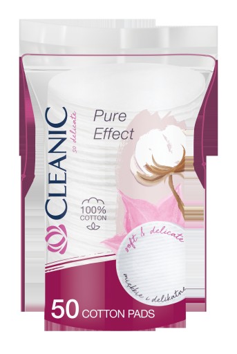 Kozmetické tampóny CLEANIC Pure Effect 50 kusov