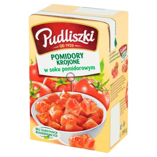 Pudliszki Sekané paradajky v paradajkovej šťave 390g