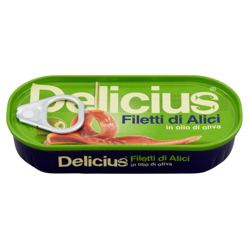 Delicius Sardelové filety v olivovom oleji 46 g