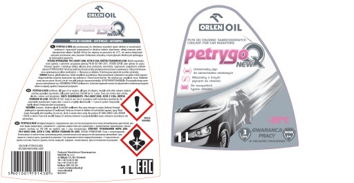 Orlen Oil PETRYGO Q NEW RUŽOVÁ Kvapalina do chladičov 1 l