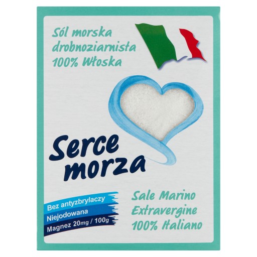 CUOR DI MARE Jemná nejodovaná morská soľ 1 kg