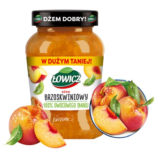 ŁOWICZ PEACH DŽEM N/S 450G ..