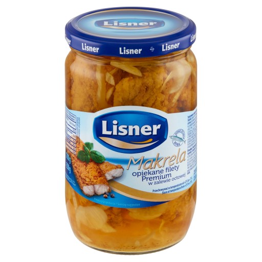 Lisner Grilovaná makrela Premium filety v octovej marináde 700 g