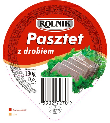 Rolnik paštéta s hydinovým mäsom 130g
