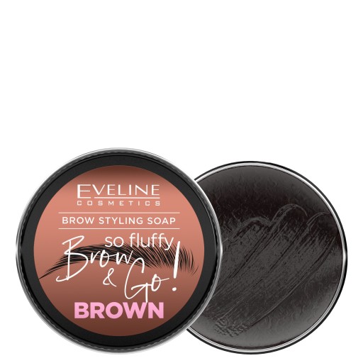 Eveline Cosmetics BROW & GO! Hnedé mydlo na úpravu obočia