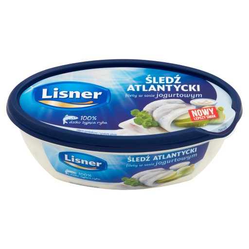 Filety zo sleďa Lisner v jogurtovej omáčke 280 g