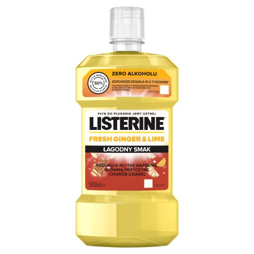 LISTERINE LIQUID 500 ml zázvor & limetka