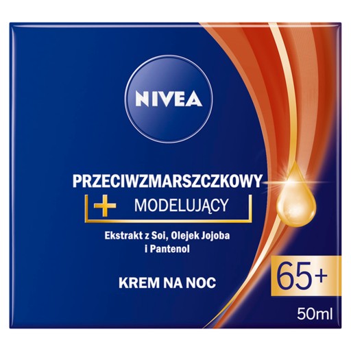 NIVEA Nočný krém proti vráskam 65+ 50ml