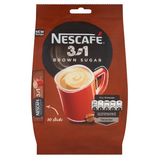 Nescafe instantný kávový nápoj 3v1 hnedý cukor