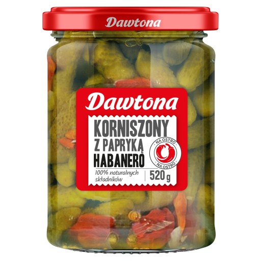 Dawtona uhorky s habanero papričkami 520 g
