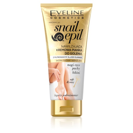 Snail Epil hydratačná krémová depilačná pena so slimačím slizom na pokožku